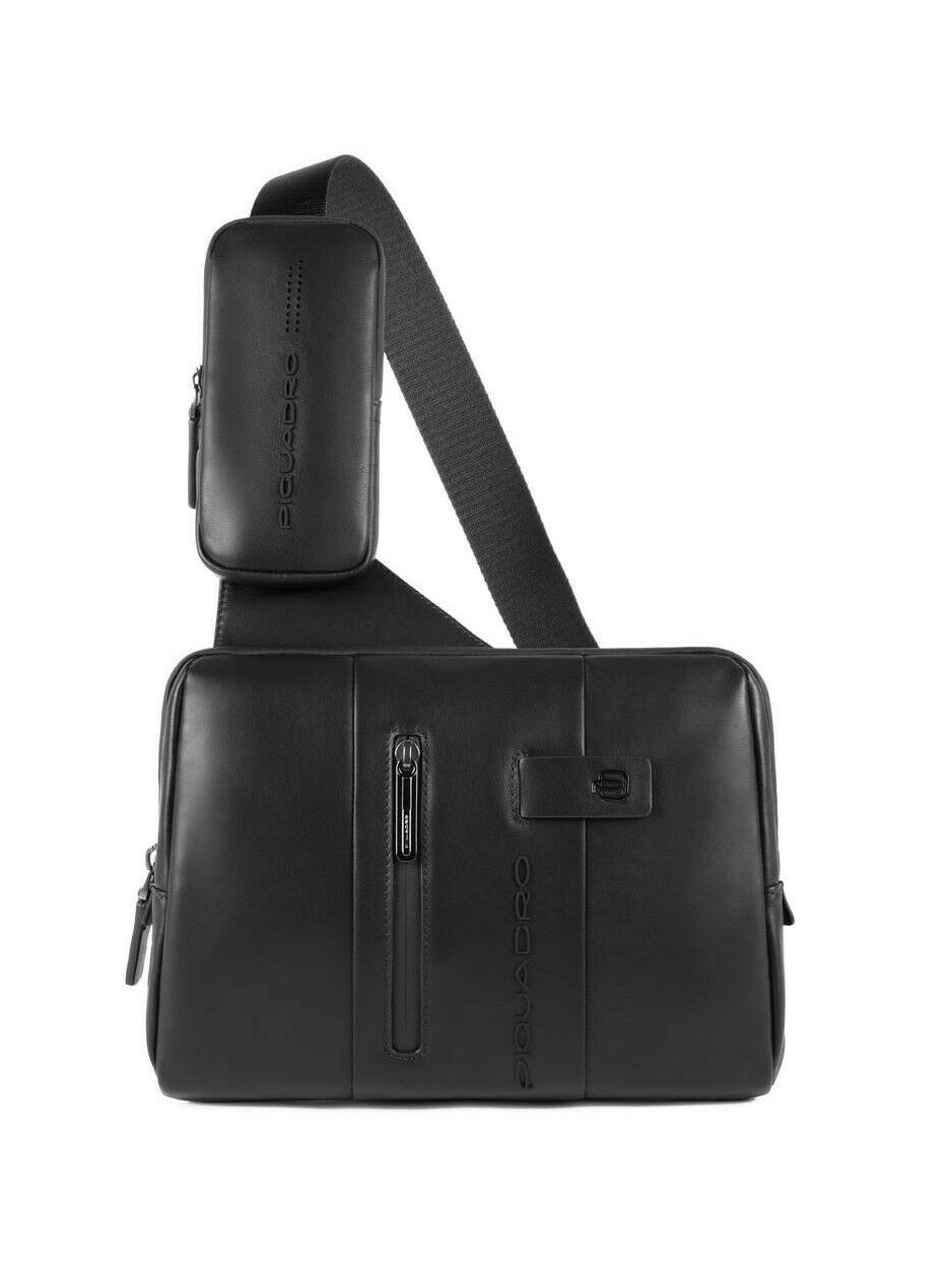 Piquadro Urban Monospalla In Pelle Porta Ipad 9,7\