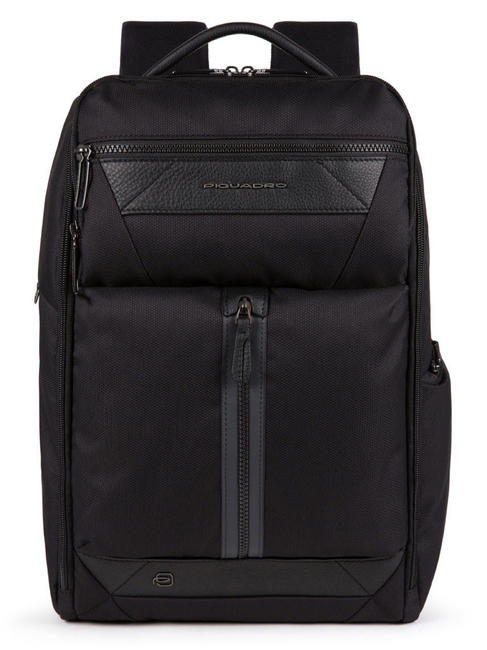 PIQUADRO TRAKAI Zaino porta PC 14"/Ipad 9,7"/11" Nero - Zaini da lavoro porta PC