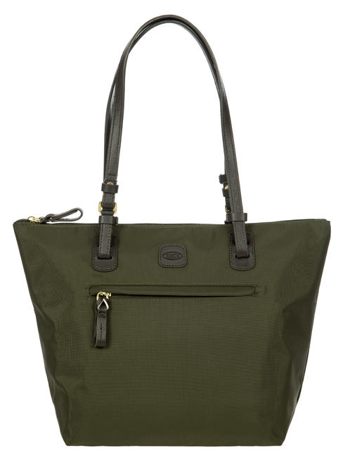 BRIC’S X-BAG Shopping bag a spalla oliva/moro - Borse Donna