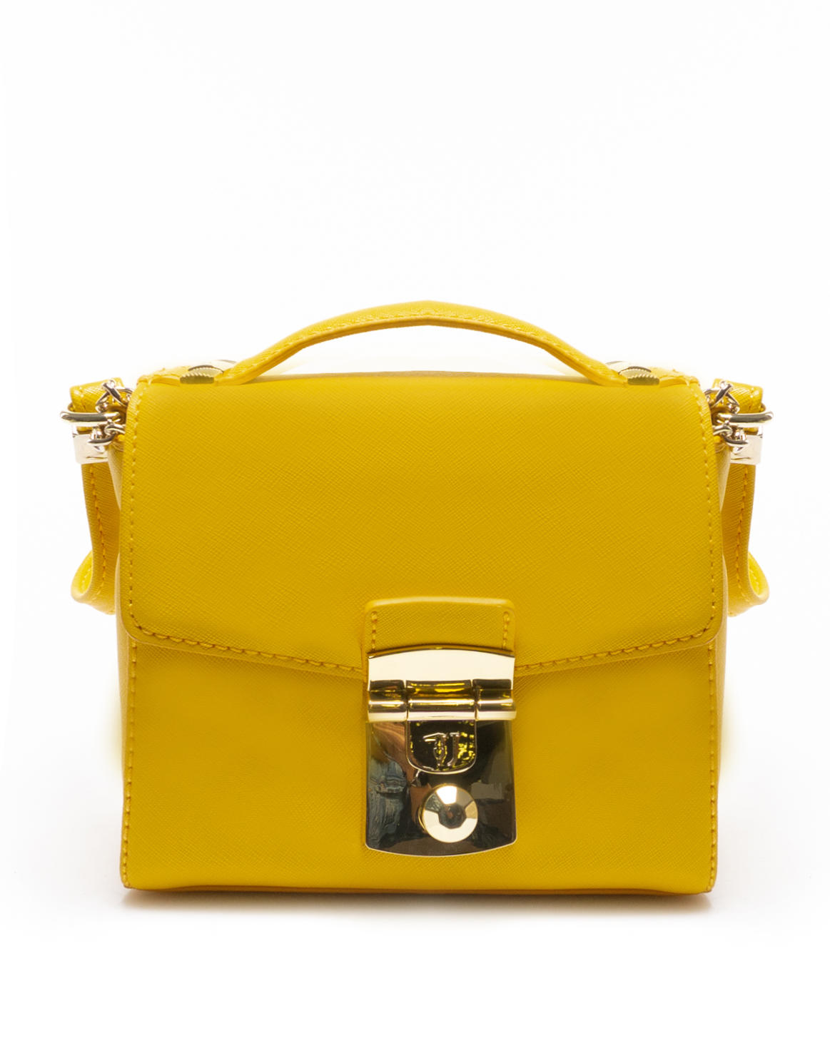 Trussardi Saffiano Mini Bag A Mano, Con Tracolla Giallo - Acquista A Prezzi  Outlet!