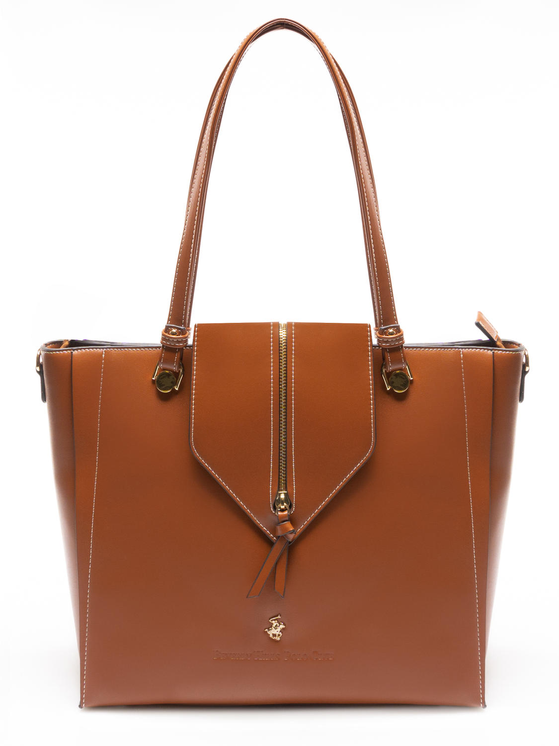 Beverly Hills Polo Club Canberra Borsa A Spalla Con Tracolla Cuoio -  Acquista A Prezzi Outlet!