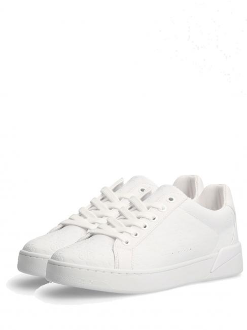 GUESS rylita3 sneaker 3,5cm 4G sneaker with embossed logo white - Scarpe Donna