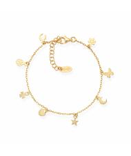 AMEN FORTUNA Bracciale in argento dorato - Bracciali Donna