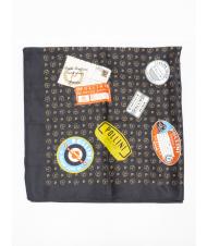 POLLINI PATCH Foulard stampato Nero - Sciarpe - 1