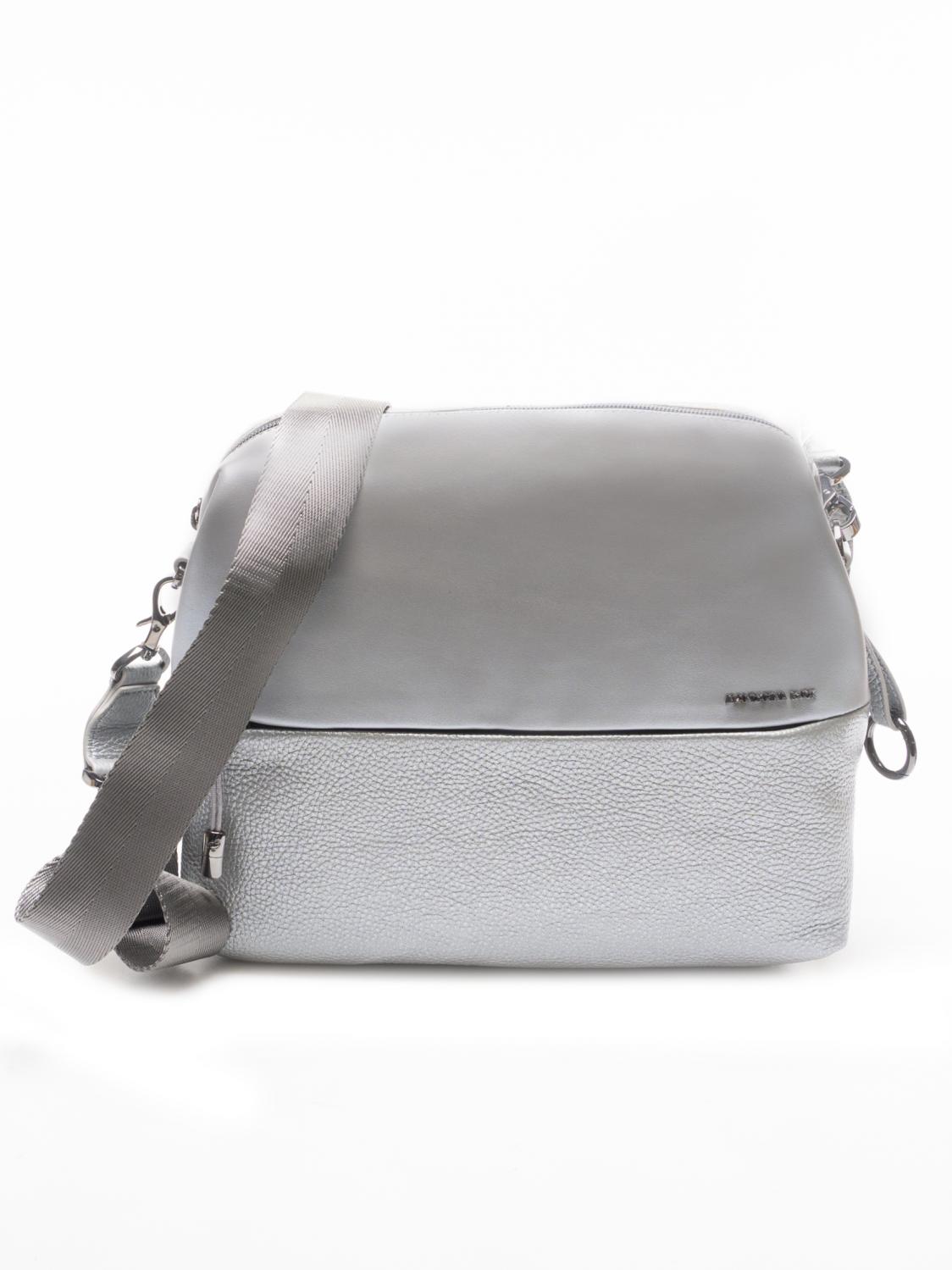 Mandarina Duck Athena Borsa Tracolla In Pelle Silver - Acquista A Prezzi  Outlet!