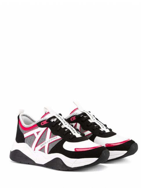 ARMANI EXCHANGE Sneakers basse  op.white+blk+red - Scarpe Donna