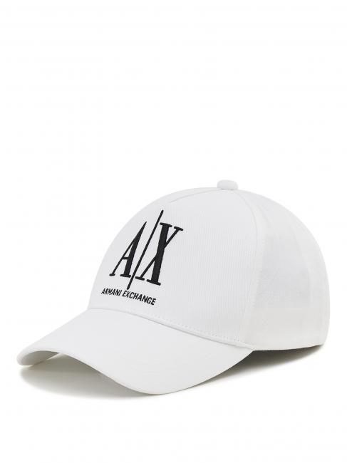 ARMANI EXCHANGE Cappello baseball in cotone  bianco - Cappelli
