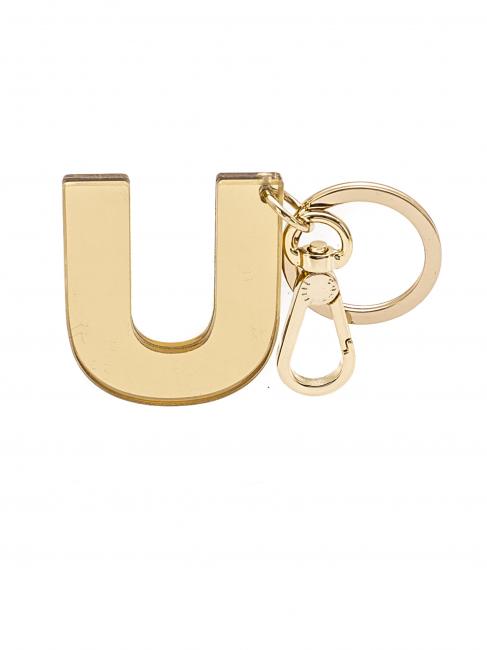 COCCINELLE LETTERA U Portachiavi in plexiglass e metallo Platino - Portachiavi
