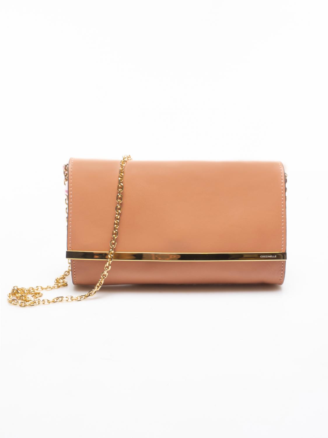Coccinelle Lumiere Pochette In Pelle Fiore Argilla - Acquista A Prezzi  Outlet!
