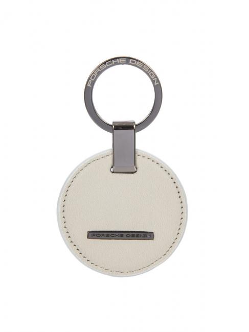 PORSCHE DESIGN CIRCLE Portachiavi in pelle bianco - Portachiavi