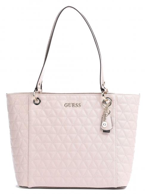 GUESS NOELLE Elite Shopping Bag effetto trapuntato blush - Borse Donna