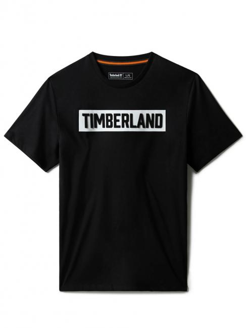 TIMBERLAND SS 3D EMBOSSED T-shirt logo in rilievo NERO - T-shirt Uomo