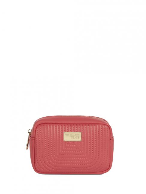 TRUSSARDI FRIDA Quilted Mini Beauty Begonia Pink - Beauty Case