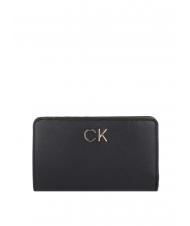 CALVIN KLEIN RE-LOCK FRENCH Portafoglio medio ckblack - Portafogli Donna - 1