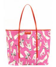 TRUSSARDI Shopping bag maxi con stampa all over  - Borse Donna