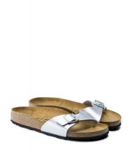 BIRKENSTOCK MADRID BIRKO FLOR Sandalo ciabatta silver - Scarpe Donna - 1