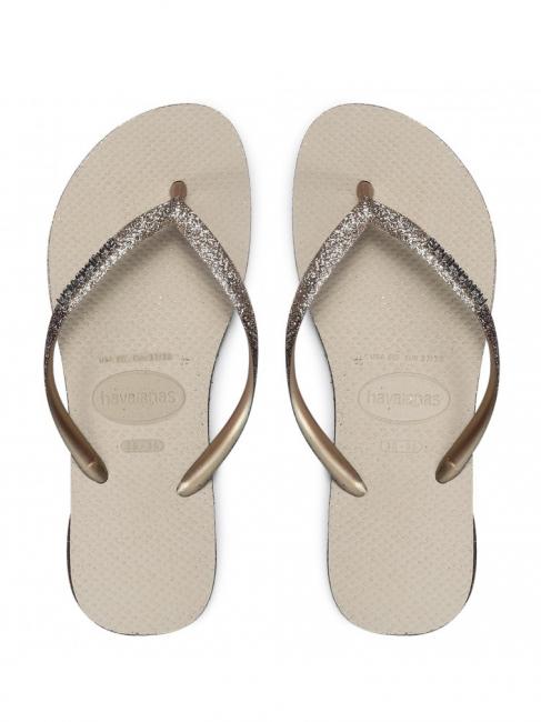HAVAIANAS SLIM SPARKLE II Infradito SAND/GREY - Scarpe Donna