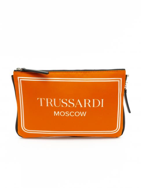TRUSSARDI CITY POCKET Pochette a mano moscow orange - Borse Donna