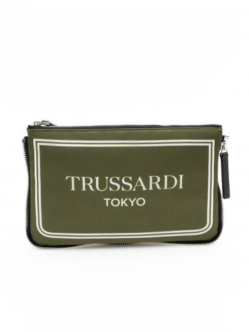 TRUSSARDI CITY POCKET Pochette a mano tokyo green - Borse Donna