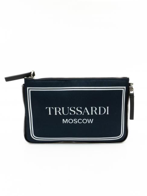 TRUSSARDI CITY POCKET Pochette a mano moscow blue - Borse Donna