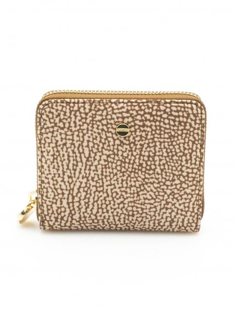 BORBONESE CLASSICA  Portafoglio medio zip around  beige brown - Borsoni