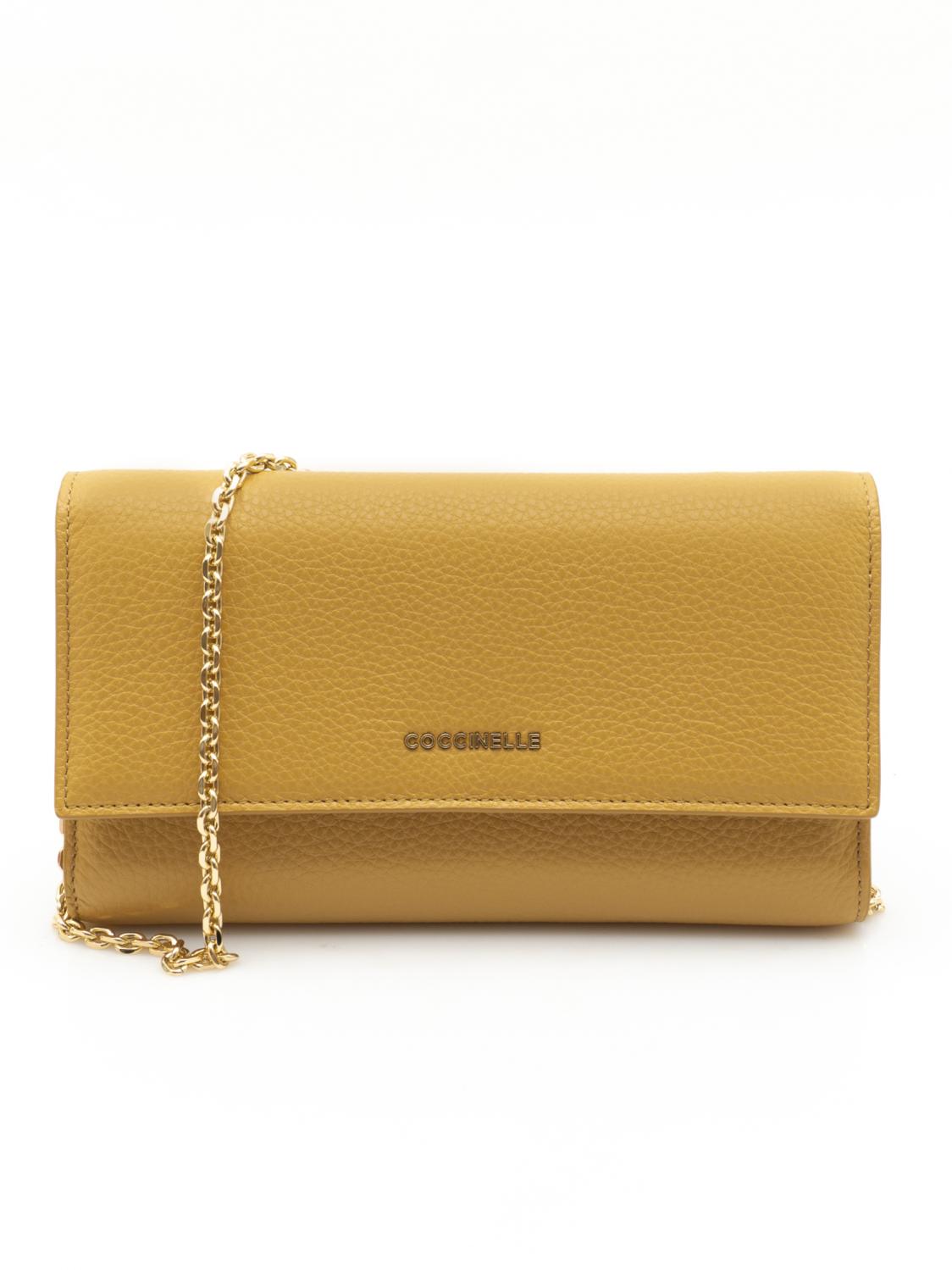 Coccinelle Metallic Soft Mini Bag / Portafoglio Con Tracolla Warm Beige -  Acquista A Prezzi Outlet!
