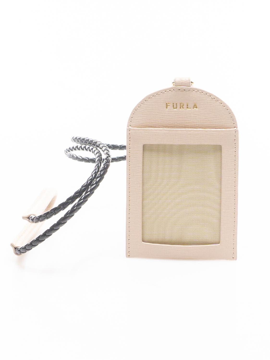 Furla Linda S Porta Badge In Pelle Saffiano Ballerina - Acquista A Prezzi  Outlet!