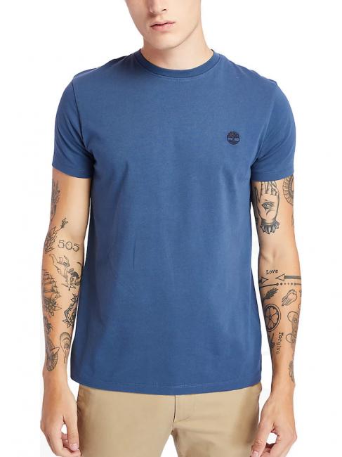 TIMBERLAND SS DUNRIVER CREW T-shirt in cotone dark denim - T-shirt Uomo