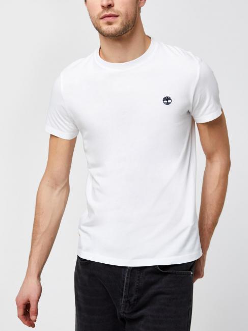 TIMBERLAND SS DUNRIVER CREW T-shirt in cotone white - T-shirt Uomo
