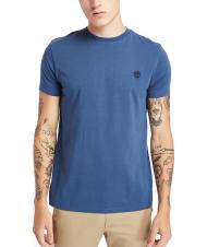 TIMBERLAND SS DUNRIVER CREW T-shirt in cotone dark denim - T-shirt Uomo - 1