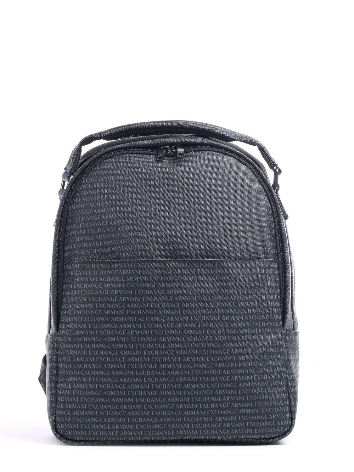 Armani Exchange Zaino Logo All Over Da Uomo Blu Navy - Acquista Su Le Sac!
