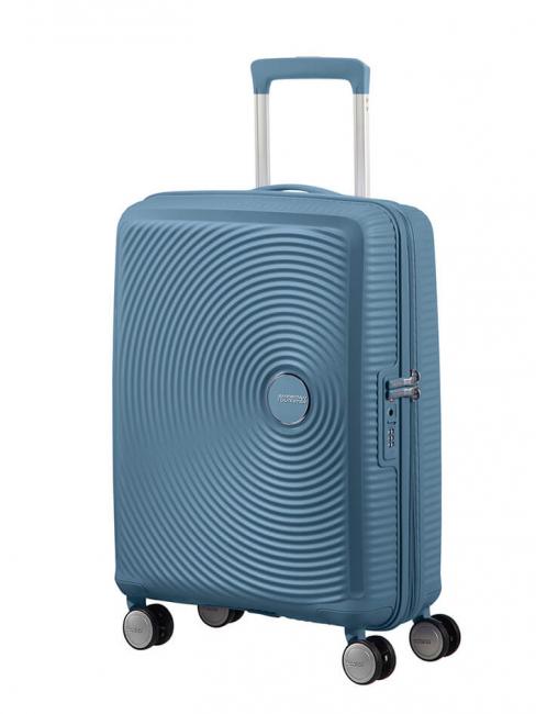 AMERICAN TOURISTER SOUNDBOX Trolley piccolo espandibile stone blue - Bagagli a mano