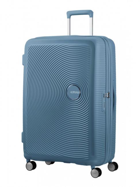 AMERICAN TOURISTER SOUNDBOX Trolley grande espandibile stone blue - Trolley Rigidi