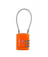 SAMSONITE  GLOBAL TRAVEL Lucchetto con cavetto e combinazione TSA arancio - Accessori Viaggio - 1