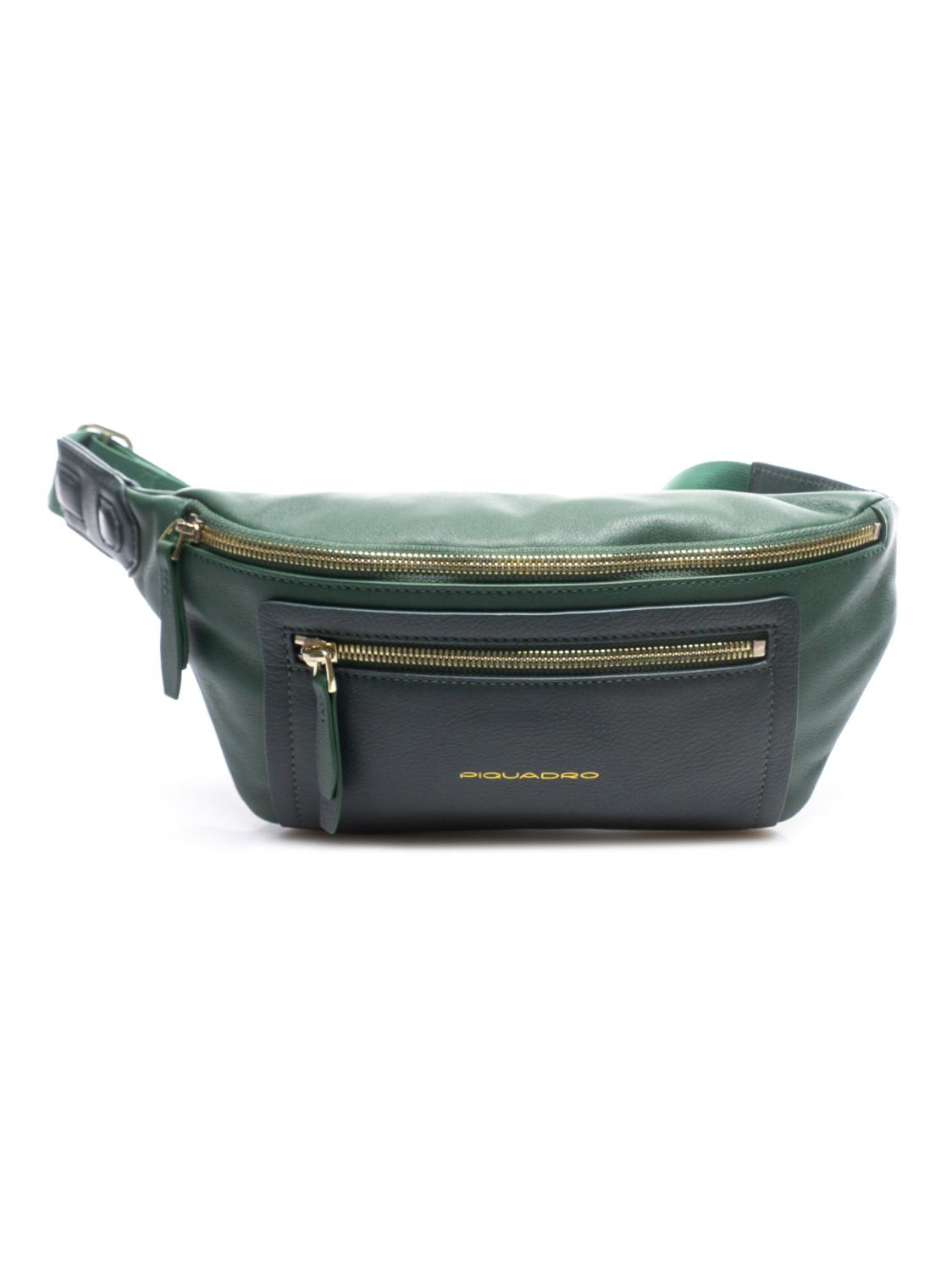 Piquadro W104 Marsupio In Pelle Verde - Acquista A Prezzi Outlet!