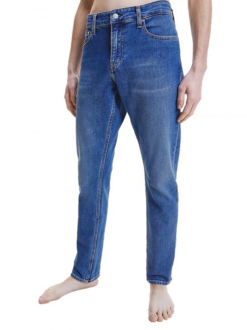 CALVIN KLEIN Jeans slim mid blue denim   bluebl - Jeans Uomo