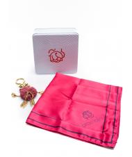 Foulard braccialini in seta rosso faz0if70.400.red donna - Stileo.it
