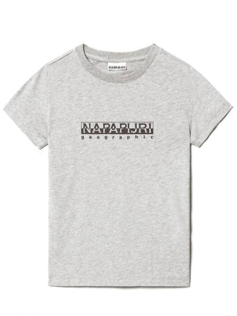 NAPAPIJRI k s-box ss tshirt cotone cotone Cotton T-shirt medium grey melange - T-shirt Bambino