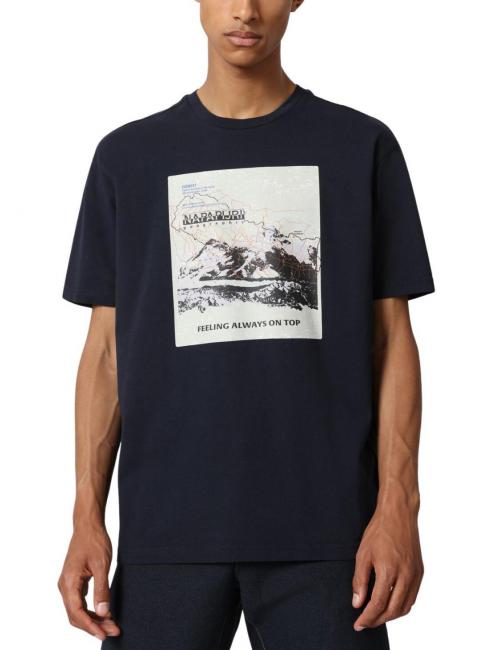 NAPAPIJRI SIRUS T-shirt in cotone wht graphic f6y - T-shirt Uomo