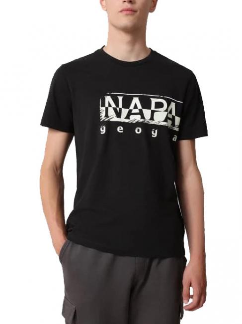 NAPAPIJRI SILEI T-shirt in cotone black 041 - T-shirt Uomo
