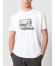 NAPAPIJRI SULE T-shirt in cotone wht grp f8e - T-shirt Uomo - 1
