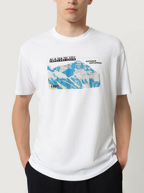 NAPAPIJRI SULE T-shirt in cotone wht grp f8c - T-shirt Uomo