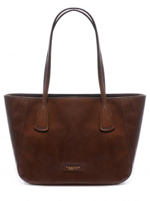 THE BRIDGE MADDALENA Shopping bag in pelle MARRONE - Borse Donna