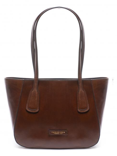 THE BRIDGE MADDALENA Shopper a spalla, in pelle MARRONE - Borse Donna