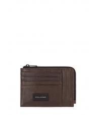 PIQUADRO HARPER  Portacard / Portamonete in pelle MORO - Portafogli Uomo - 1