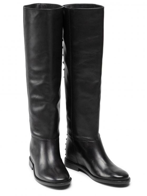 Twinset Stivali Alti In Pelle Con Borchie Nero - Acquista A Prezzi Outlet!