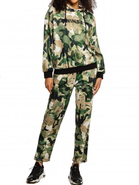 TWINSET U&B  completo felpa e pantalone camouflage stcamoulage jungle - Tute sportive Donna