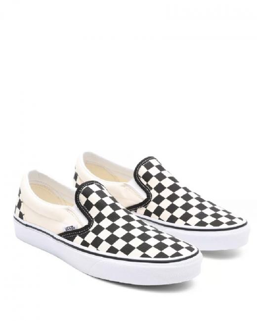 VANS CLASSIC classic slip-on CLASSIC Slip on for women blk&whtchckerbo - Scarpe Unisex