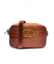 TWINSET Mini bag a tracolla in pelle stampa coccodrillo  - Borse Donna