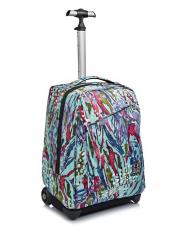 INVICTA BENIN ABSTRACT JUNGLE Zaino trolley abstract jungle aqua - Zaini con carrello - 1